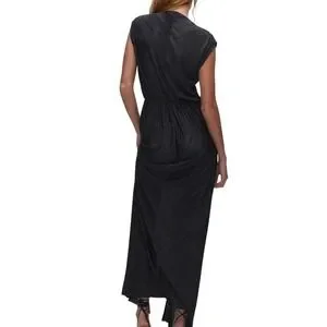 Good American | Dresses | Good American Always Fits Pliss Maxi Black Dress  Nwt Size Sm | Poshmark